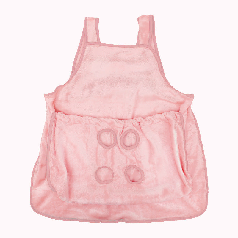 Pet Carrier Chest Apron Hanging Plush Travel Sleeping Bag