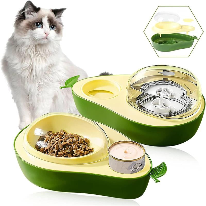 Pet Automatic Water Bottle And Slow Feeding Bowl