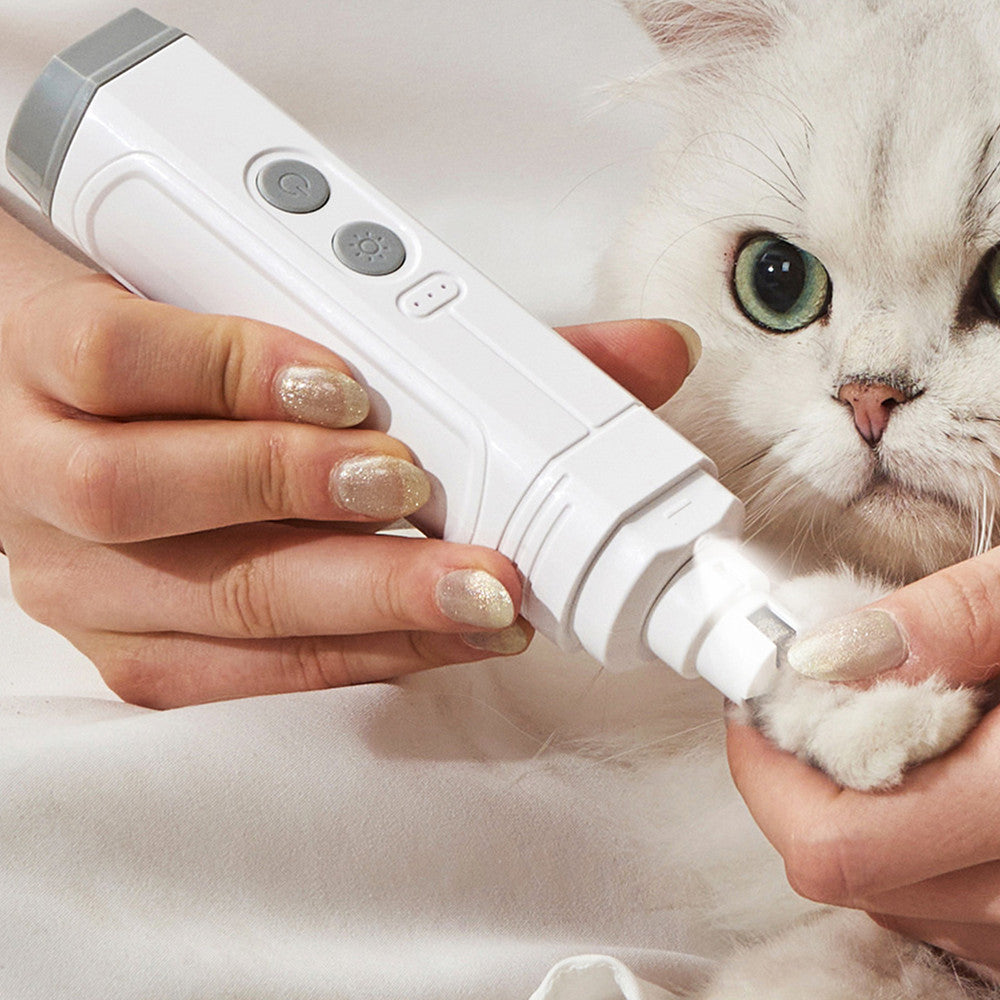 Pet Nail Trimmer Device With Double Lamp And High Power