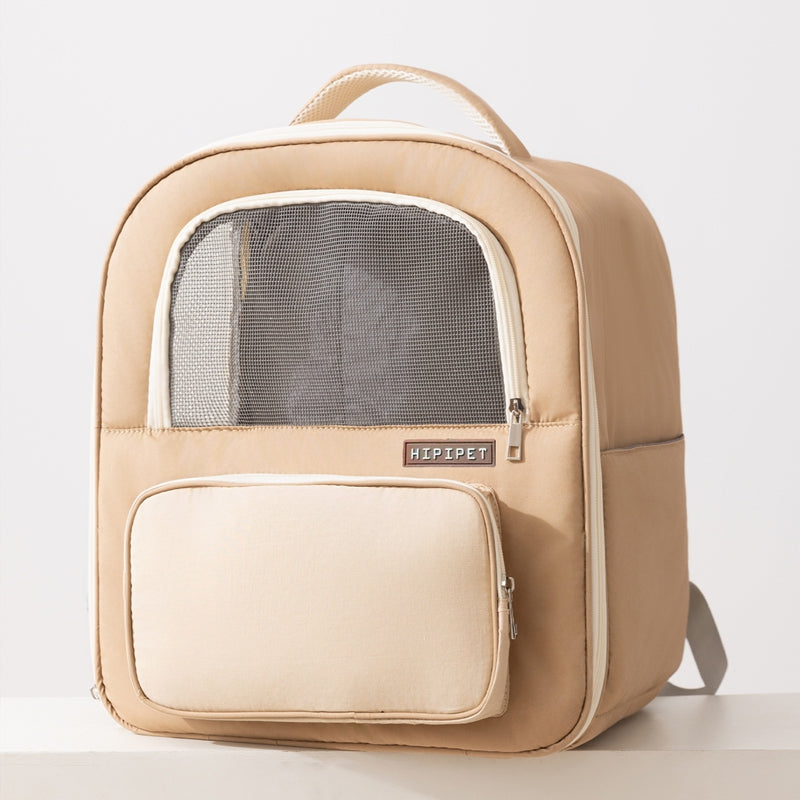 Pet Carrier Backpack Breathable Warm Comfortable Mesh Window Travel Bag