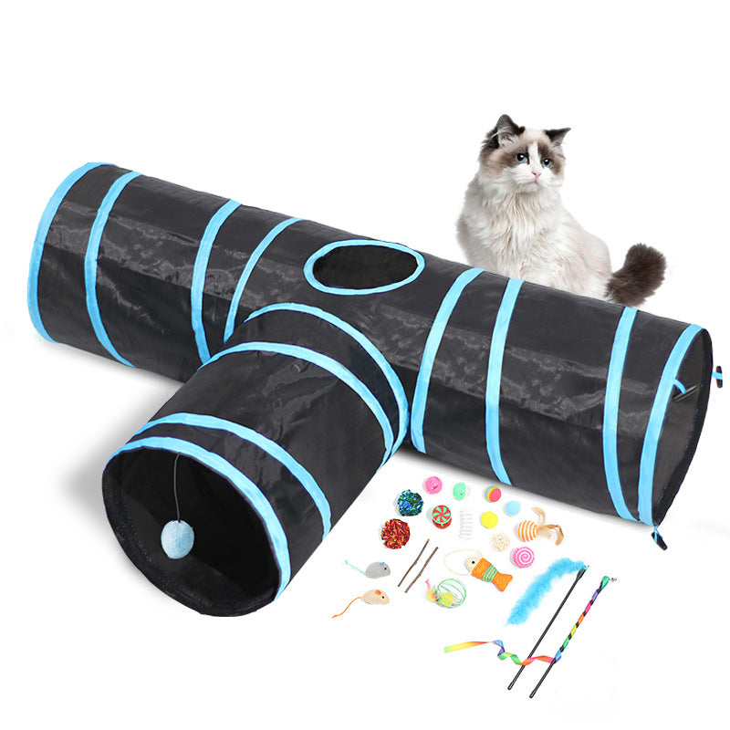 Pet Foldable Tunnel Climbing Path Educational Toy