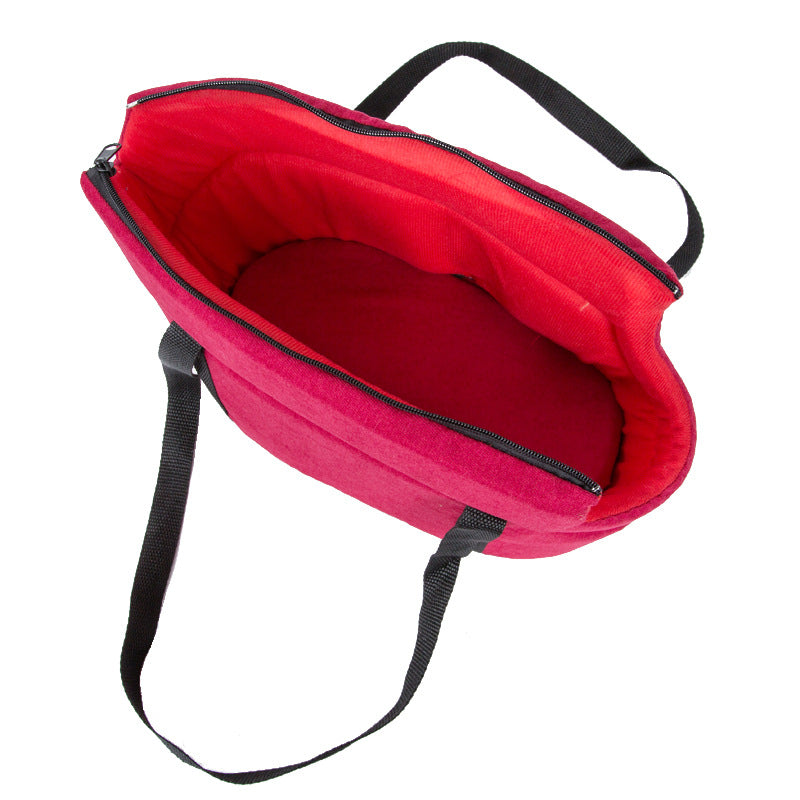 Pet Carrier Bag Mesh Breathable Foldable Portable Travel Handbag