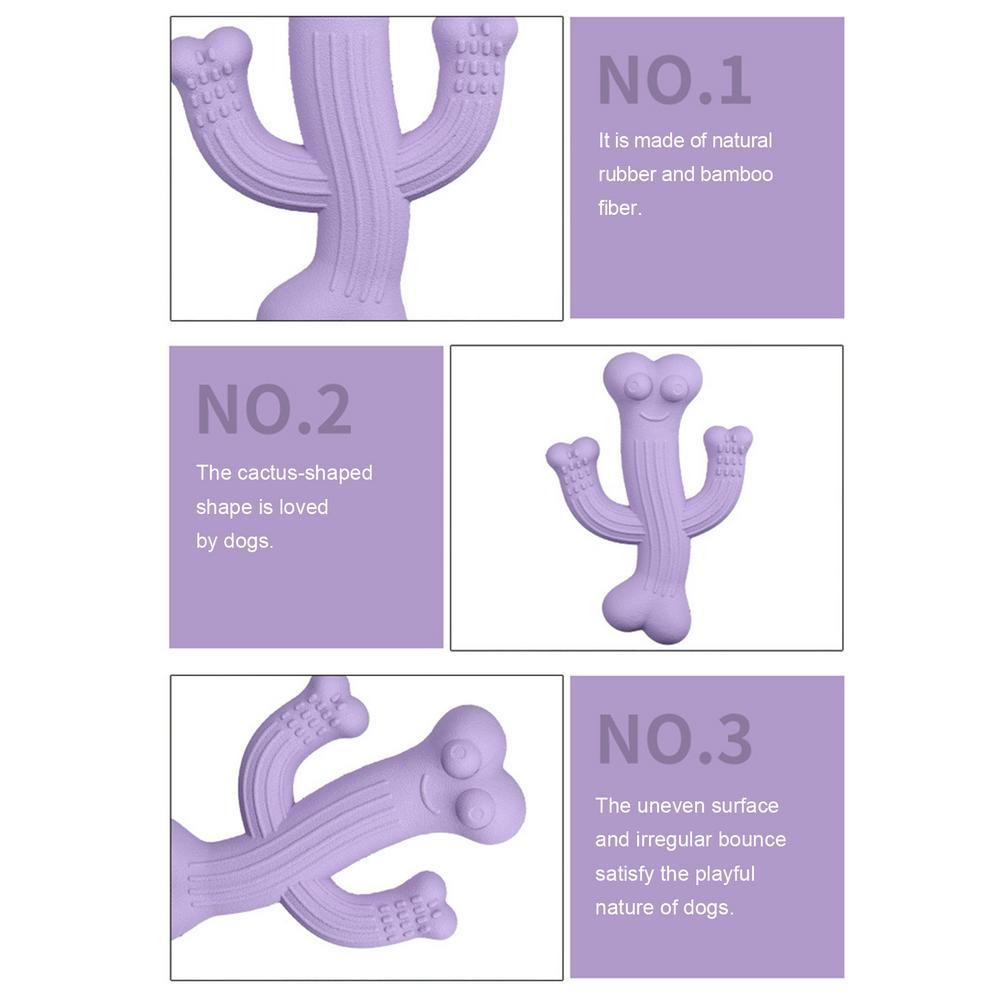Pet Cactus Chew Toy Ultra Durable Interactive Boredom Toy