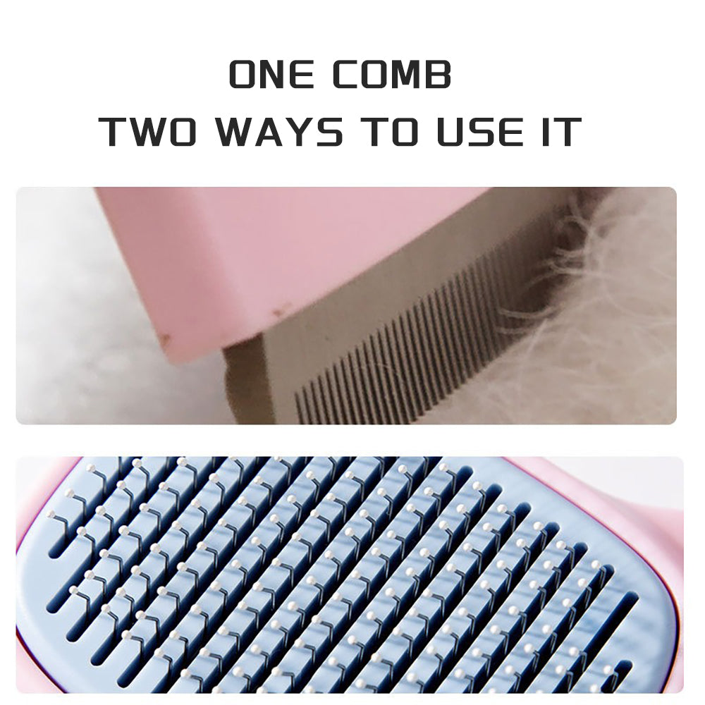 Pet Deshedding And Dematting Grooming Brush For Shedding Control