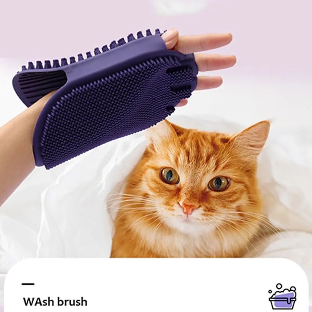 Pet Dual Sided Shampoo And Massage Grooming Brush