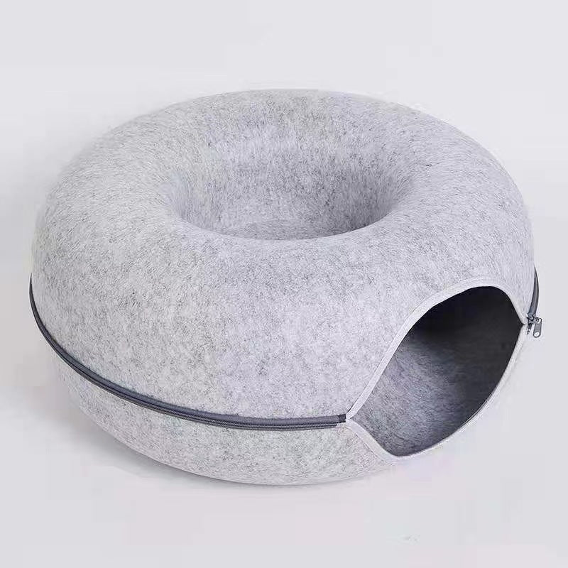 Pet Comfortable Round Tunnel Sleeping Bed