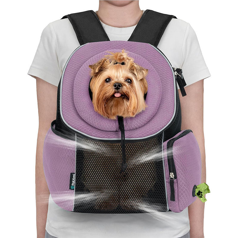 Pet Backpack Carrier Breathable Portable Travel Carry Bag