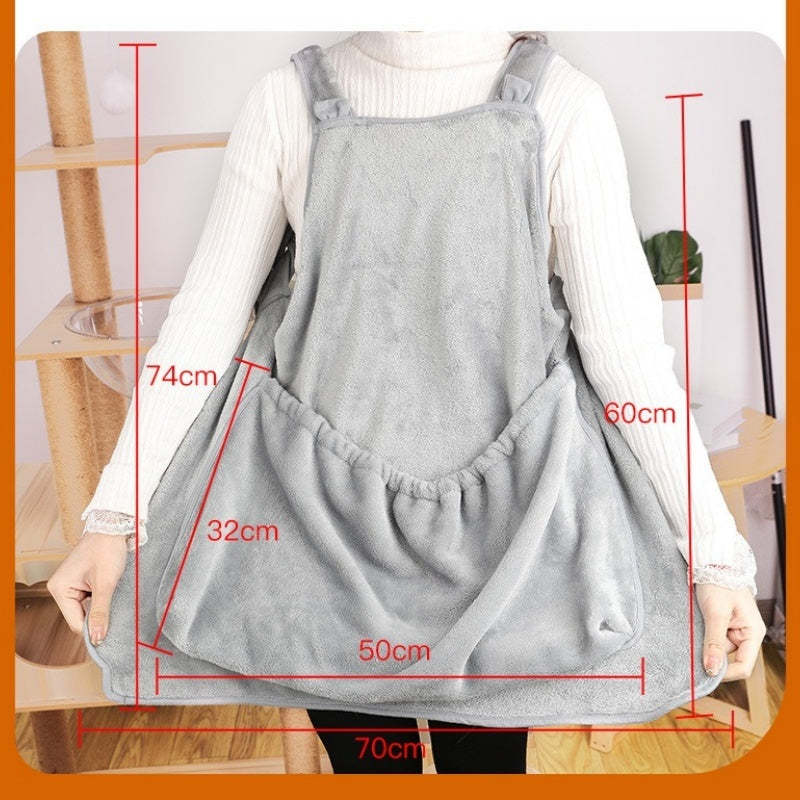 Pet Carrier Chest Apron Hanging Plush Travel Sleeping Bag
